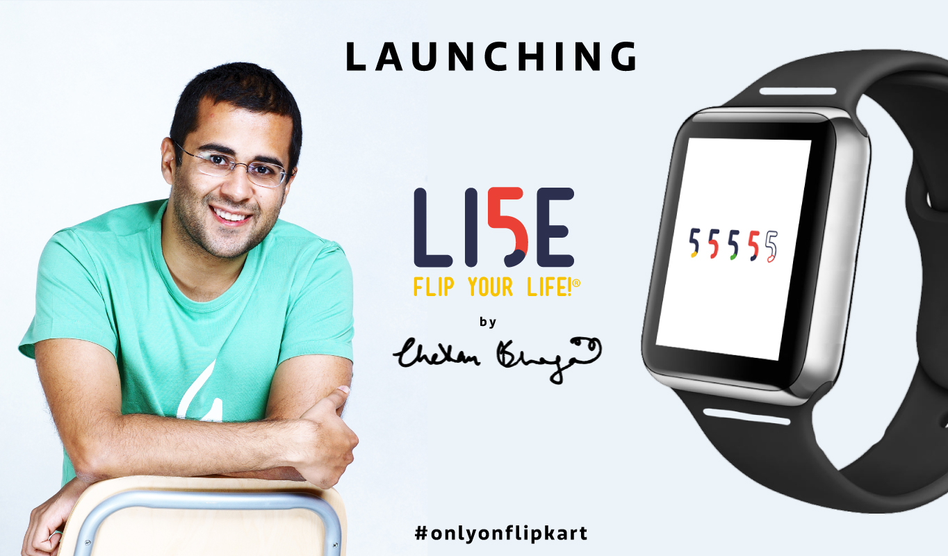 Chetan Bhagat launches LI5E smart wearables exclusively on Flipkart